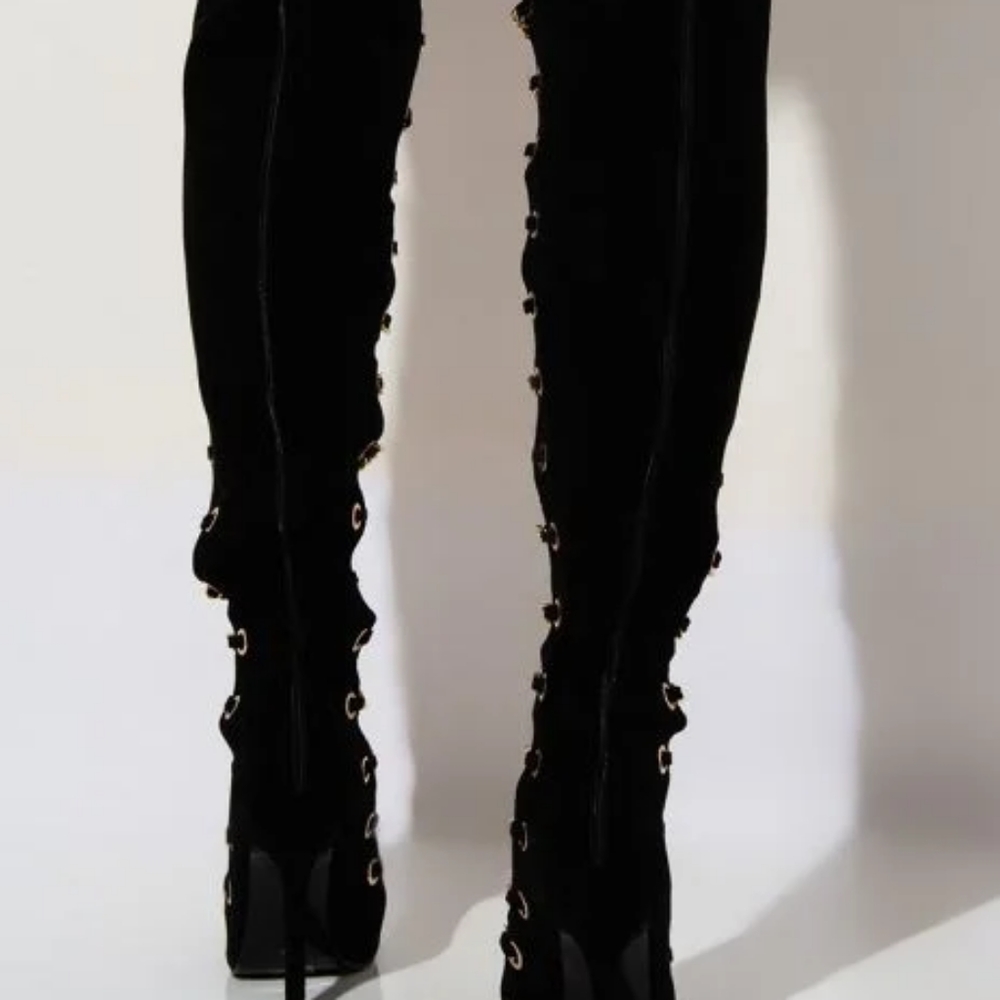 Knee High Azalea Wang Boot "Chain Me Down To Hell… - image 3